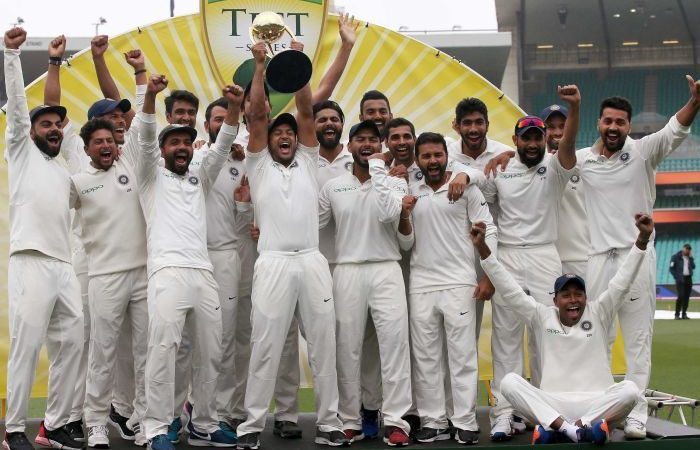 India claims historic series victory over Australia as day five at the SCG rained out